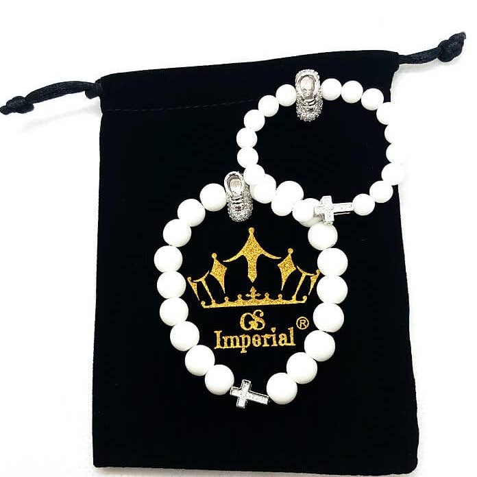 GS Imperial® - Wholesale Jewelry Set - GS Imperial® Moeder Dochter Armbanden Setje | Moeder En Baby Armband | Dames Armbanden Set | Armband Met Kruisje | Mama En Baby Armband