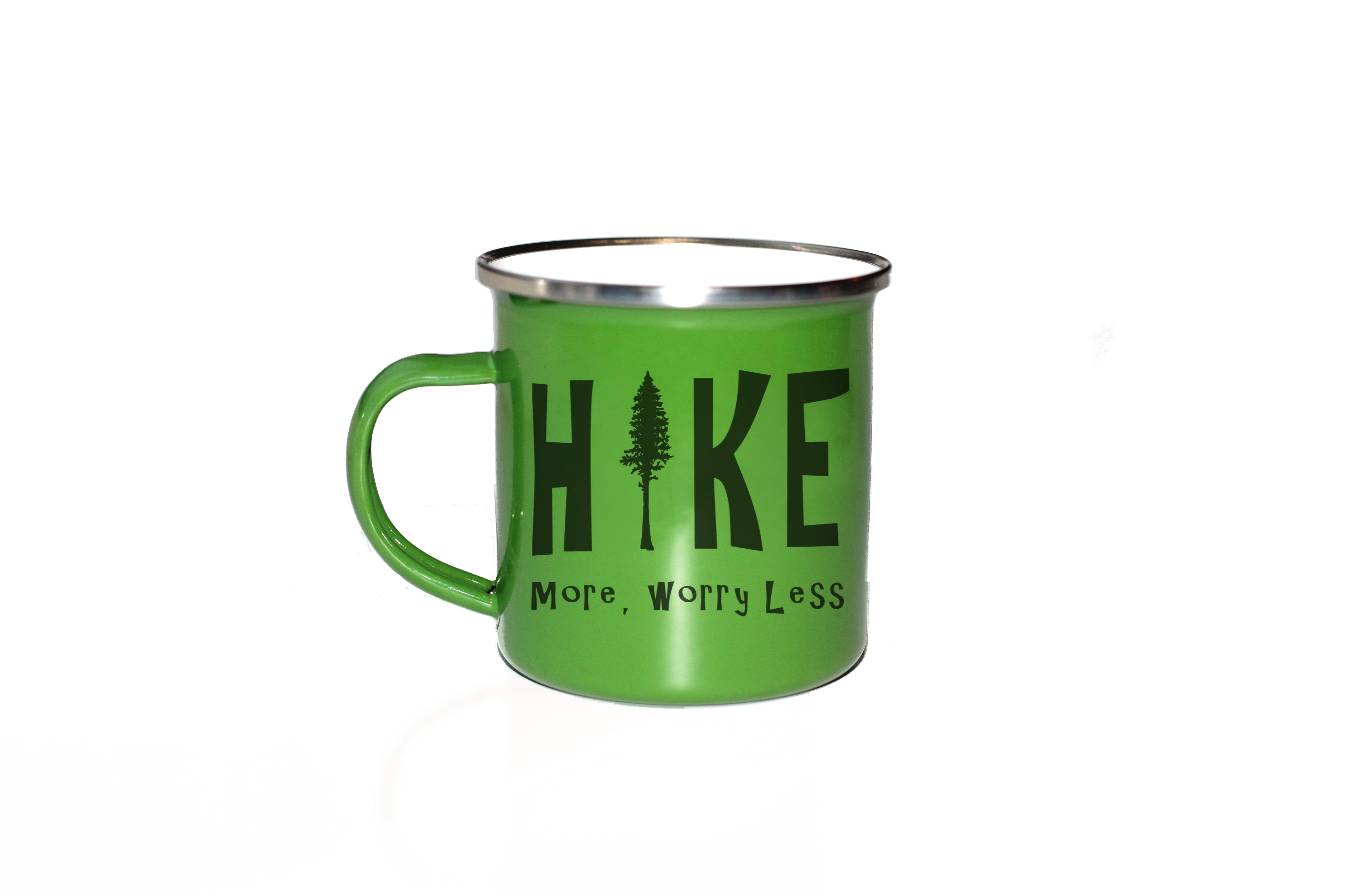 The Traveled Lane® – wholesale Coffee mug – Hike More Worry Less Camp Mug Campfire Outdoor Nature2