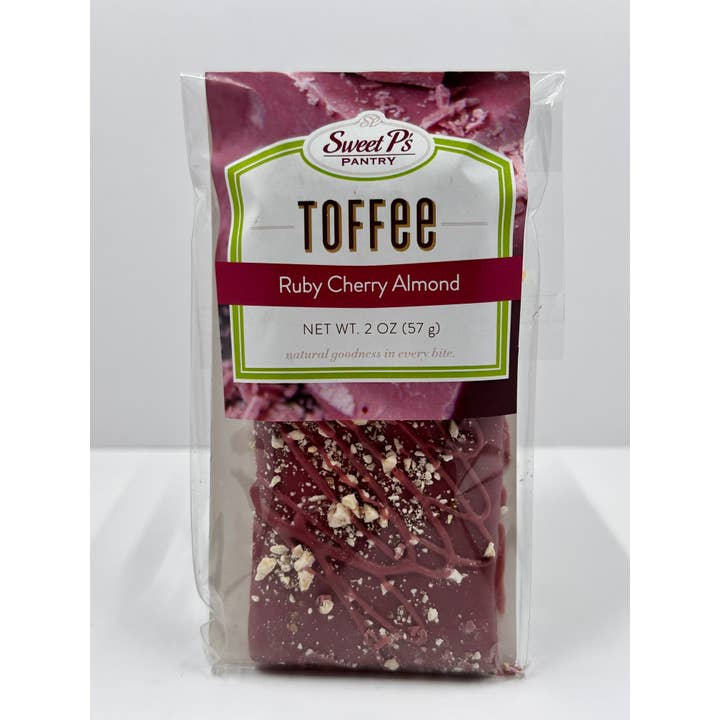 Ruby Cherry Almond Toffee for wholesale by Sweet P’s