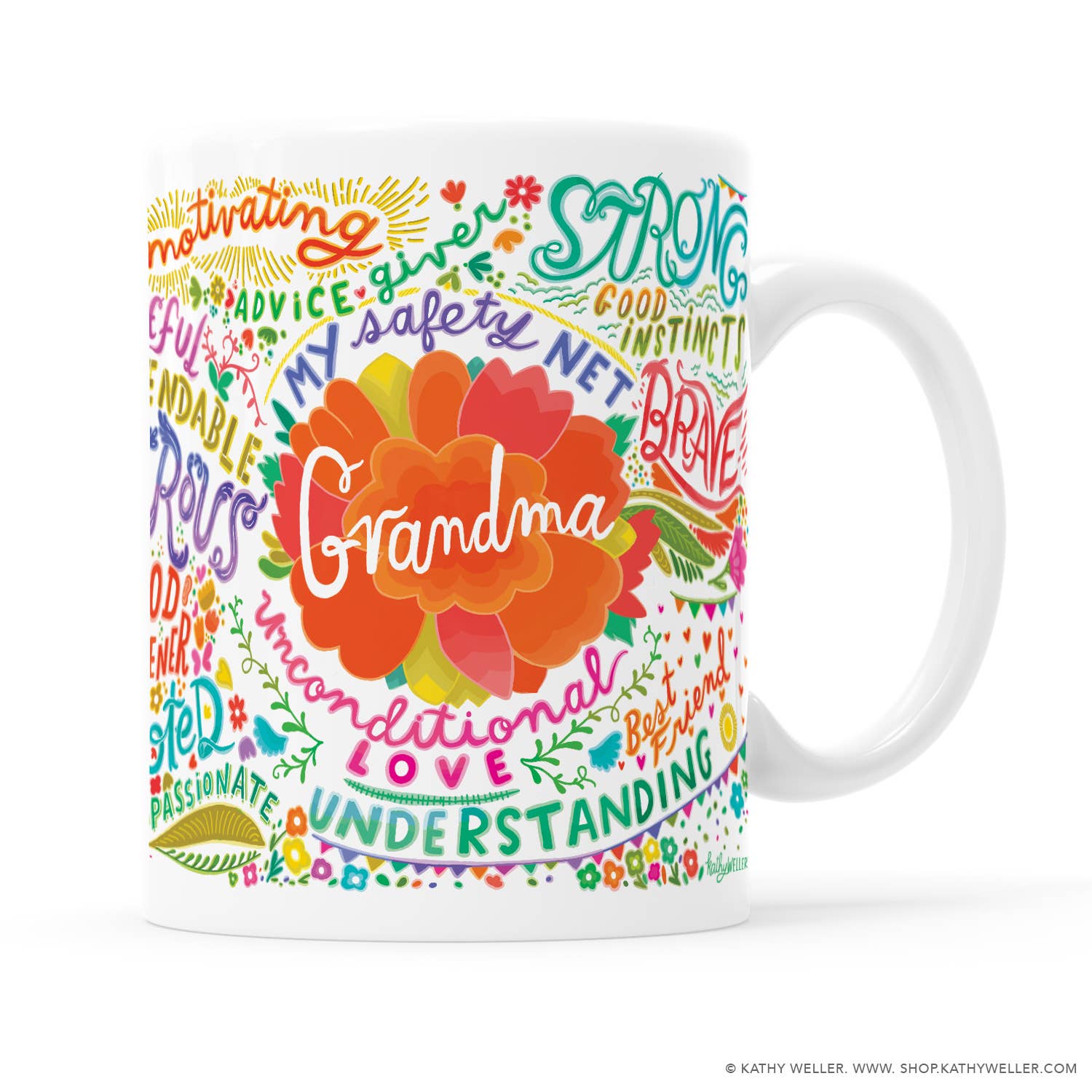 Kathy Weller Art+Ideas - Wholesale Coffee Mug - Mom Floral-Themed Mug12