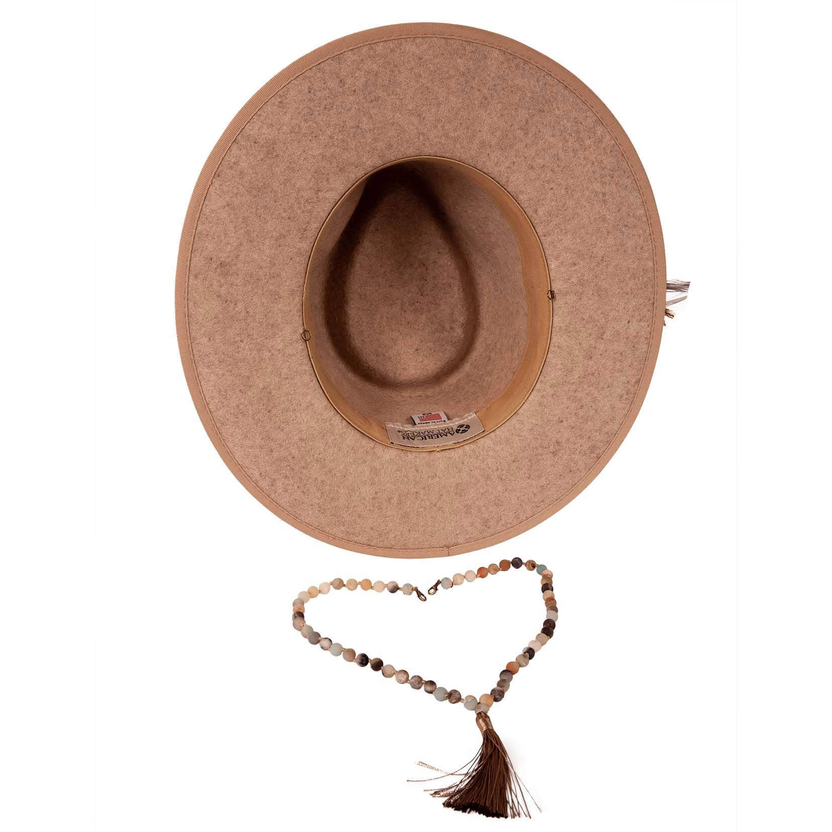 American Hat Makers - Wholesale Fedora – Women’s - Tear Drop Wool Felt Hat - Style Moonshine5