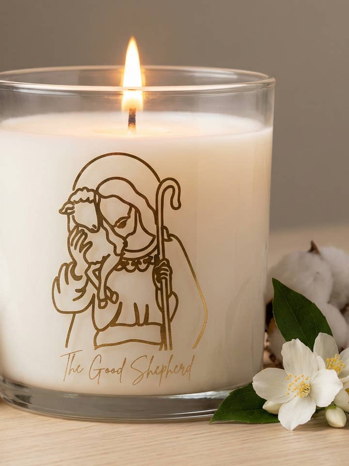 The Good Shepherd Candle for wholesale by Pax Rosa