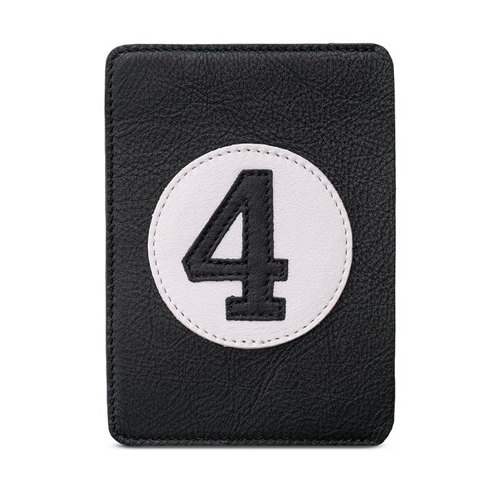 Etui passeport noir en cuir pour homme, femme et enfant pour la vente par E2R PARIS