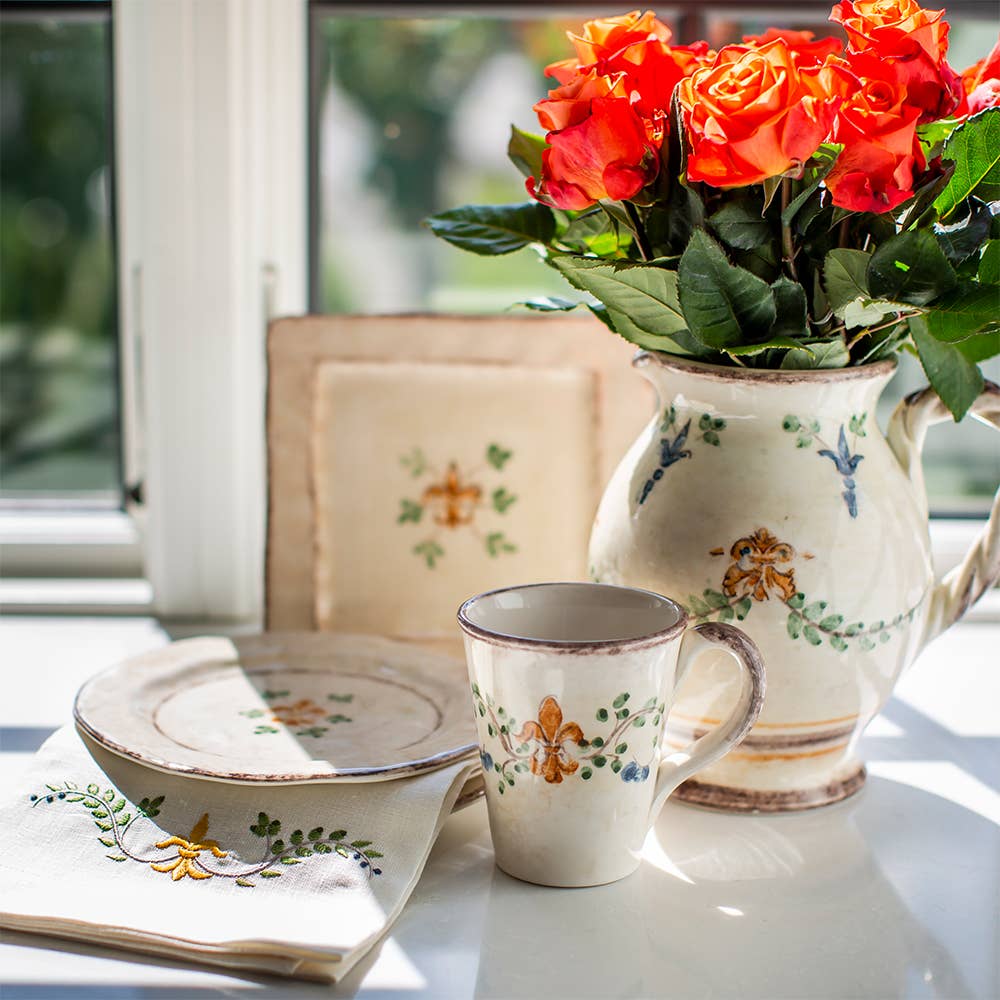 Arte Italica & Crown Linen Designs - Wholesale Pitcher - Medici Small Pitcher1