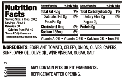 Delallo - Wholesale Pickled Vegetables - Eggplant Caponata1