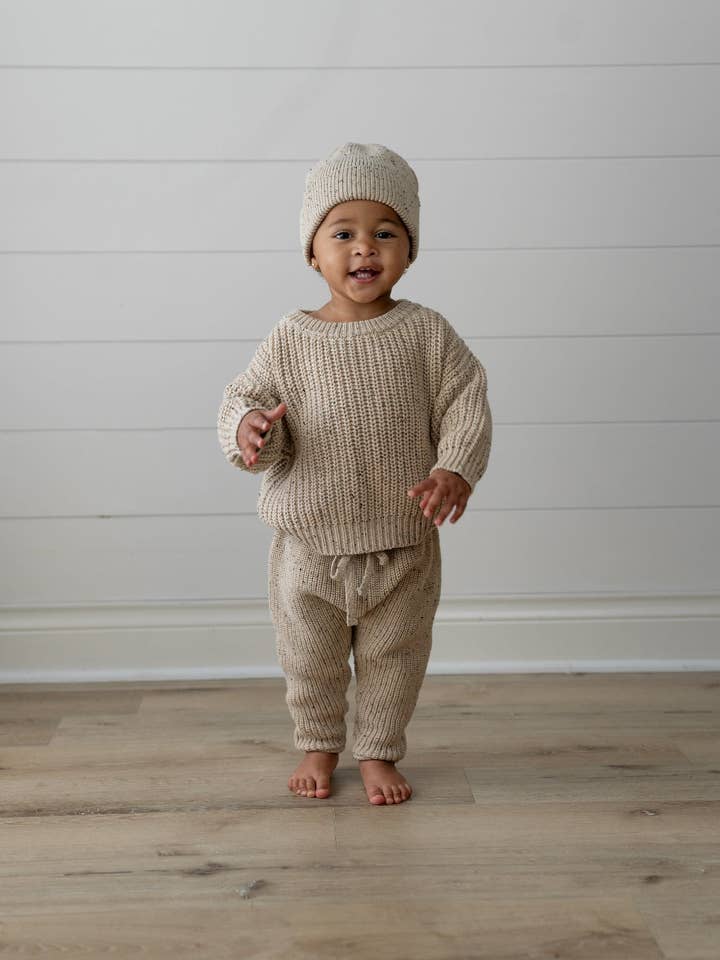 Yooushi - Wholesale Pants - Baby - Speckled Oak Knit Pants2