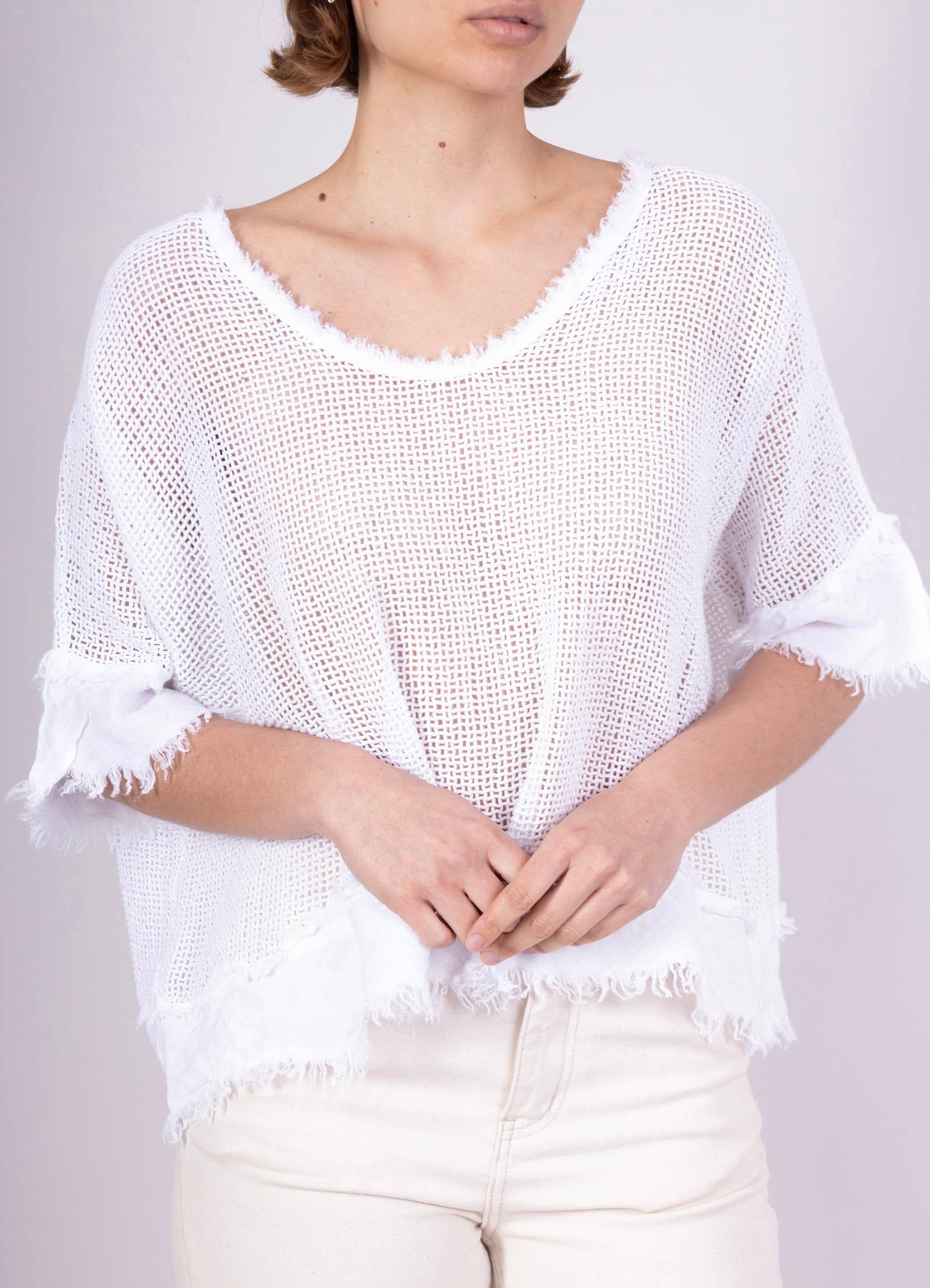 LINEN & COTTON HOUSE – Großhandel Bluse – Damen – TOP AUS BAUMWOLLSTRICK 23911 100 % BAUMWOLLE29