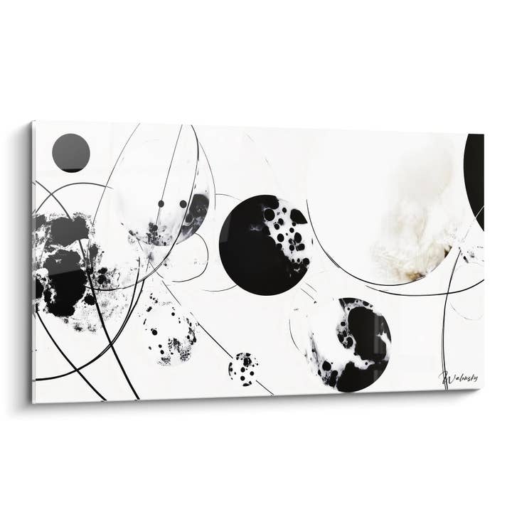 Perpetual Motion Table - speckled black and white edition for wholesale by Walensky