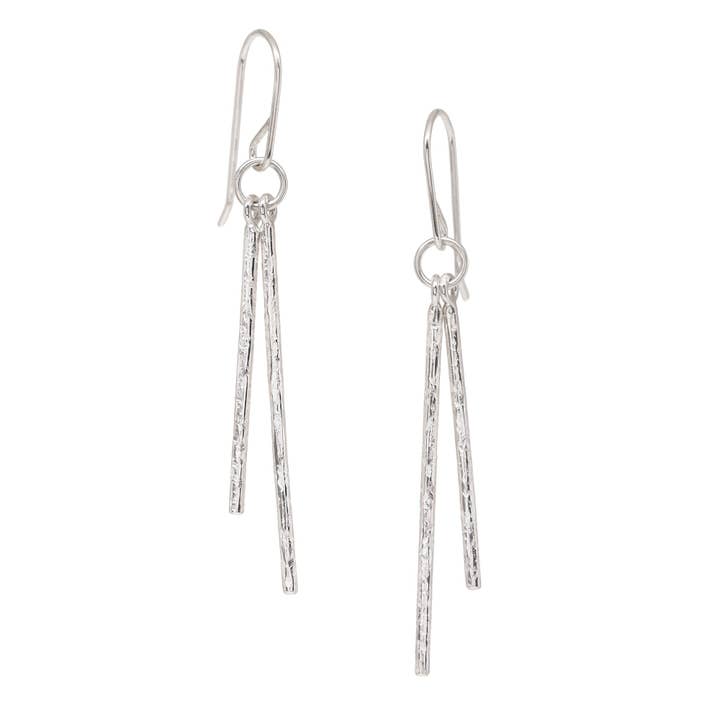 Sway Earrings - Bright Sterling for wholesale by The Smithery