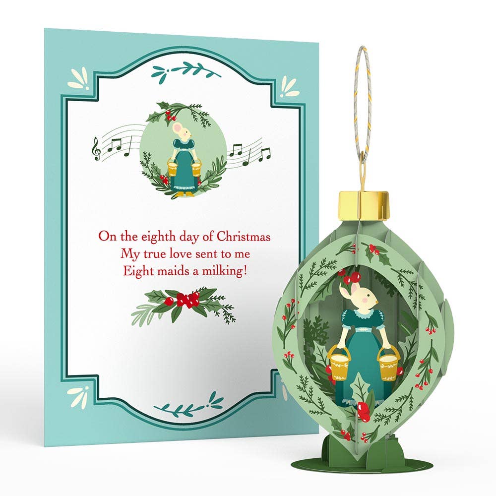 Lovepop Cards - Wholesale Christmas Card - 12 Days of Christmas Merry Ornament Set11