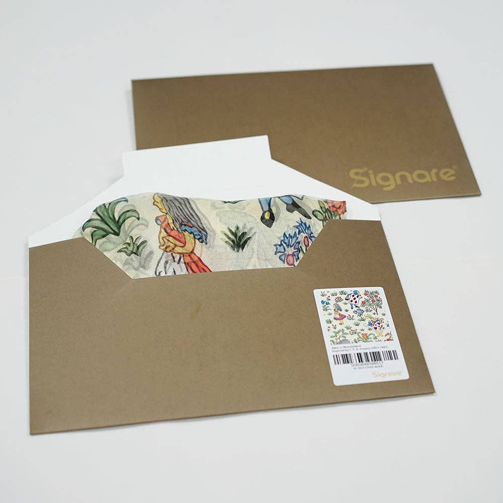 Signare Tapestry – wholesale Scarf – Women's – Charles Voysey Alice - 100% Pure Silk Scarf3