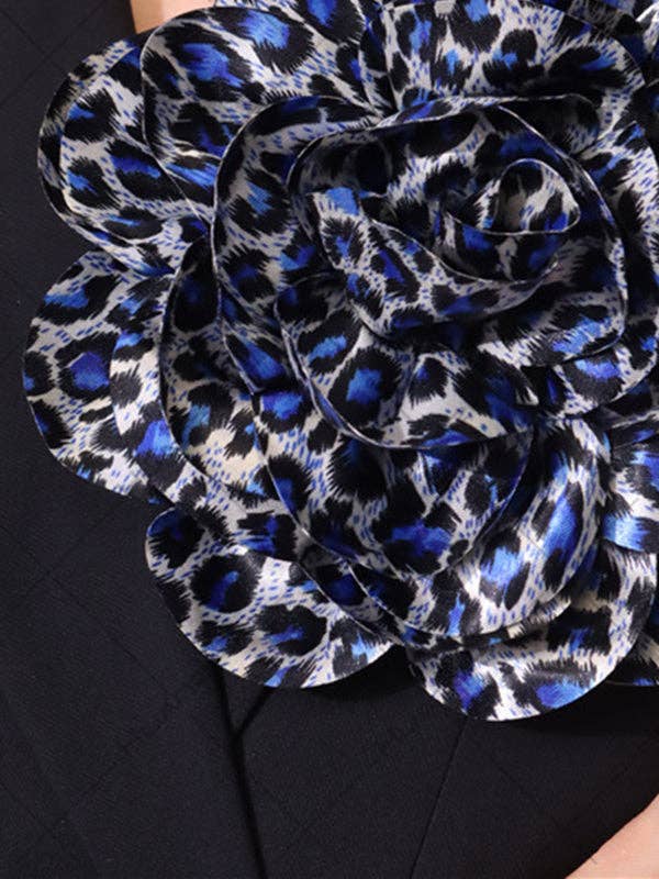Sheer Trend – alfinete de lapela por atacado – Acessório broche em forma de flor com estampa de leopardo3
