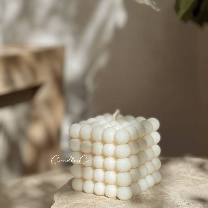 CandlesCo Australia - Wholesale Novelty candle - Medium Bubble Cube Candle1
