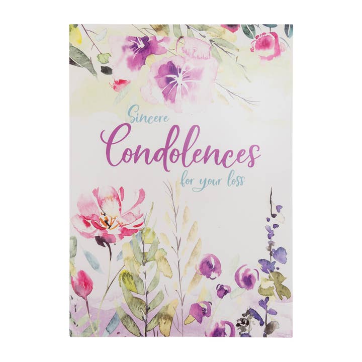Divinity Boutique - Wholesale Sympathy Card - Single Cards: Condolences Thessalonians 2:16-17 (Set of 6)