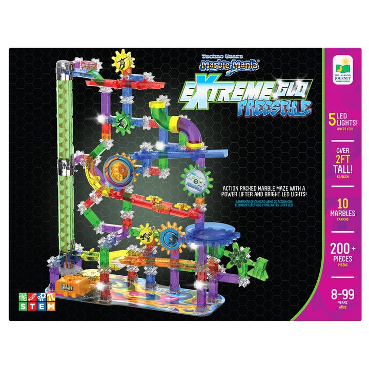 Techno Gears Marble Mania Extreme Glo Freestyle (200+ pcs) for wholesale by The Learning Journey