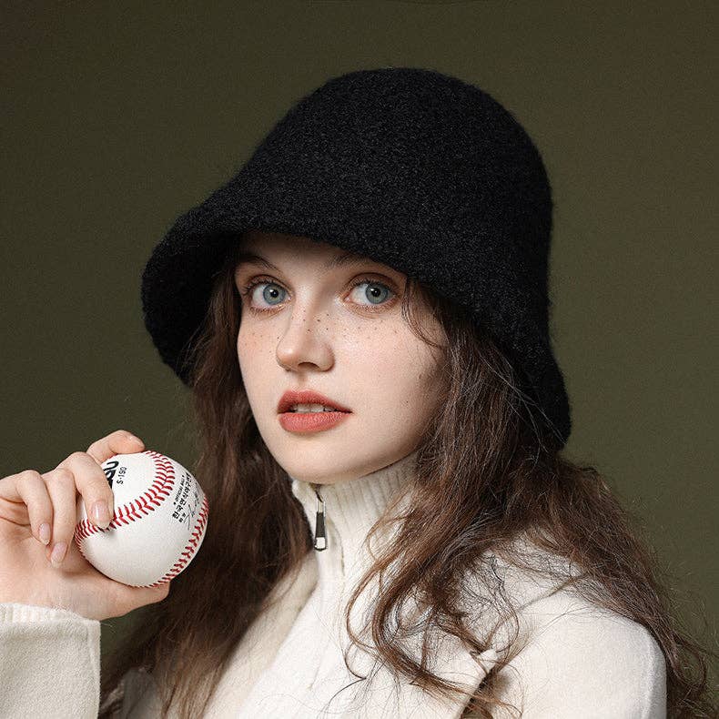 Funkyrel® Atzbranding Limited - Wholesale Bucket Hat - Women's - Haila - Elegant Bucket Hat for Fall and Winter6