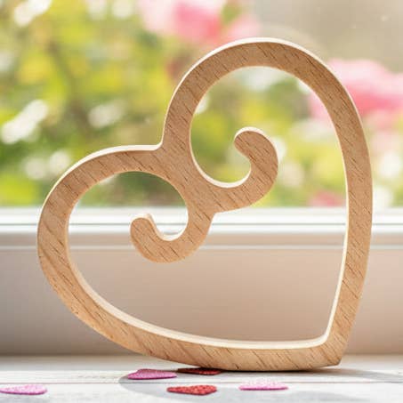 Scandinavian Wooden Decorative Heart Nordic Home Decor for wholesale by Scandinavian Hearts