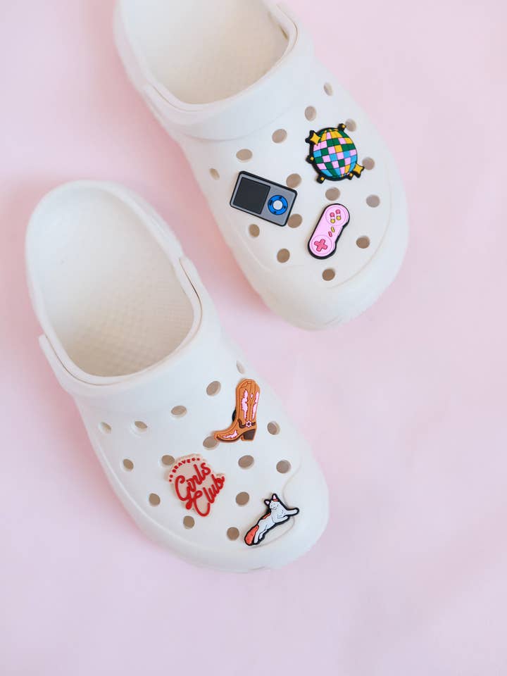 Cute Clog Charm Set, Shoe Charm, Gifts for Kids, Little Girl for wholesale by Polished Prints