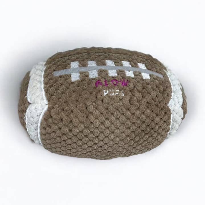 Squeaky Football Dog Toy for wholesale by Glow Pups