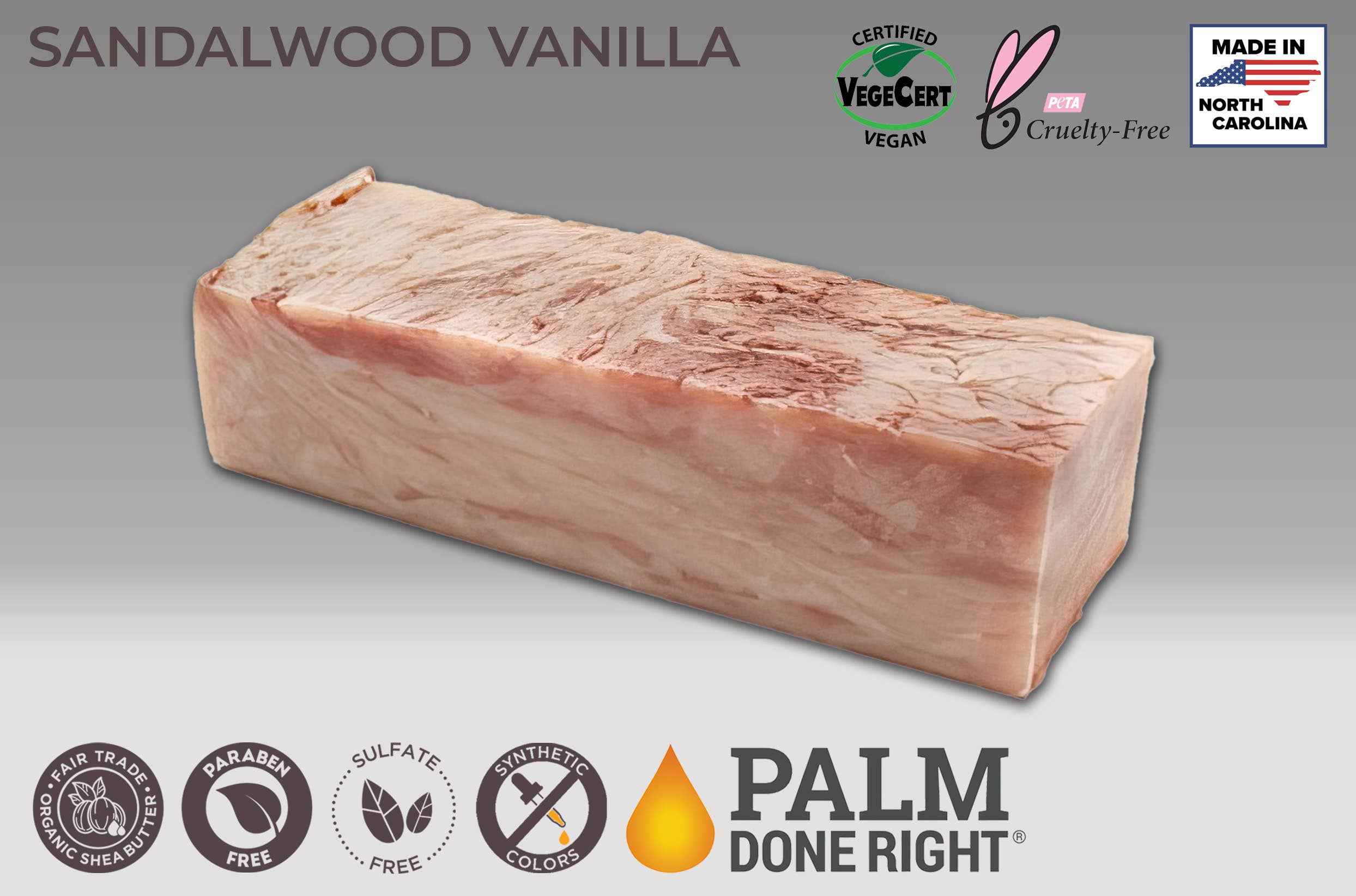 Adams Handmade Soap - Wholesale Bar Soap - Sandalwood Vanilla Soap1