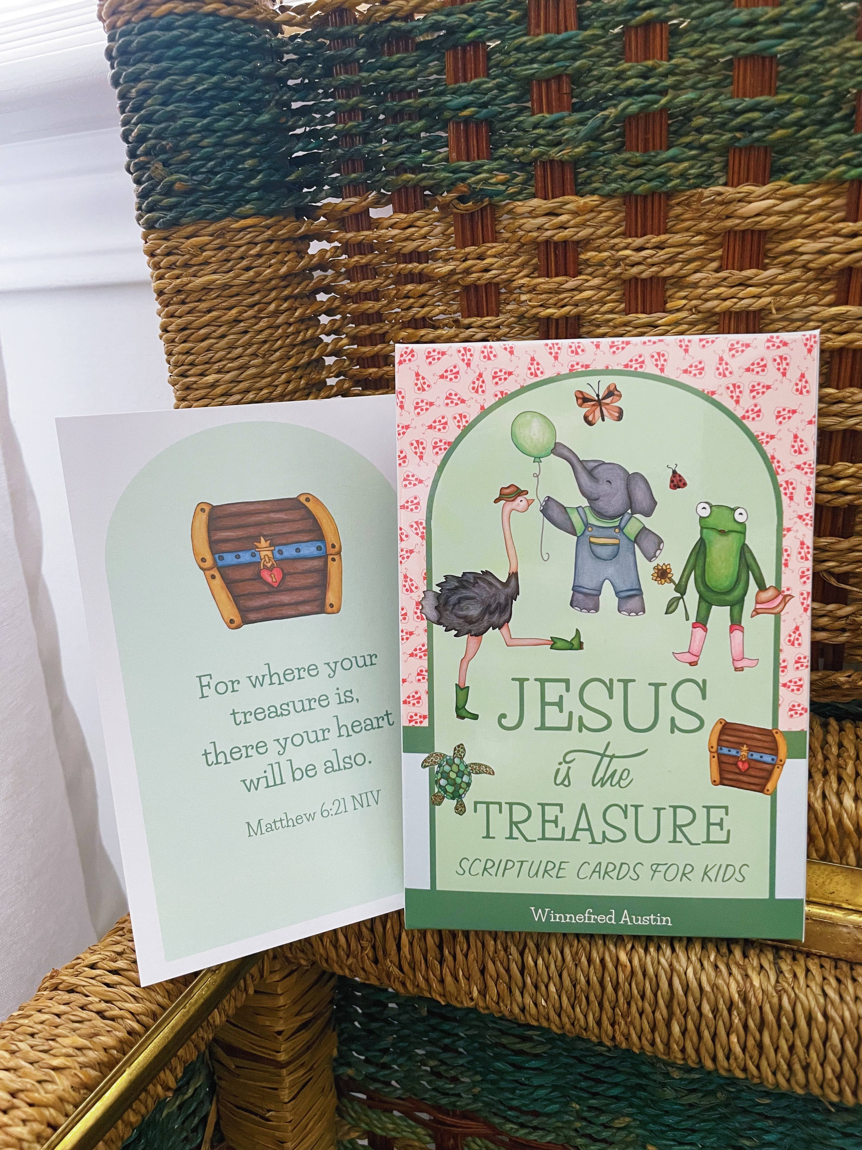 Winnefred Austin - Wholesale Learning Cards - Kids & Baby - Jesus is the Treasure | Scripture Cards Set5