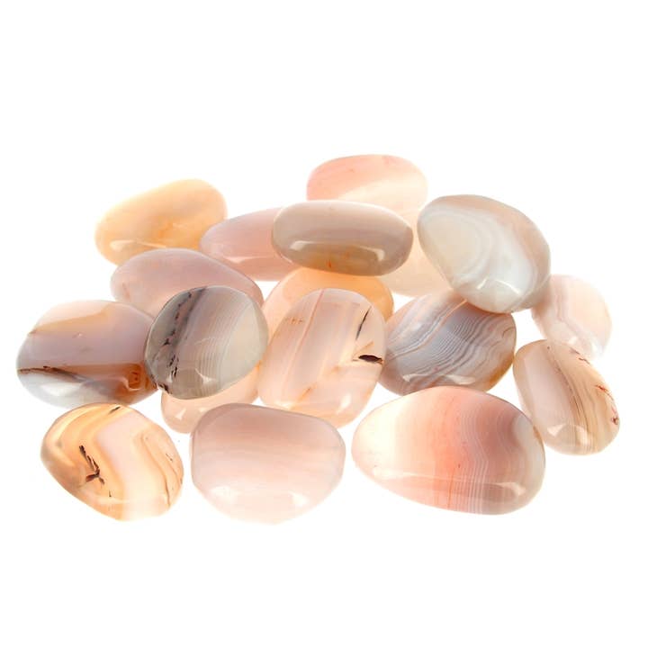 Ciottoli piatti extra di agata del Madagascar, 500 g per la vendita all'ingrosso da parte di Artisans de Madagascar