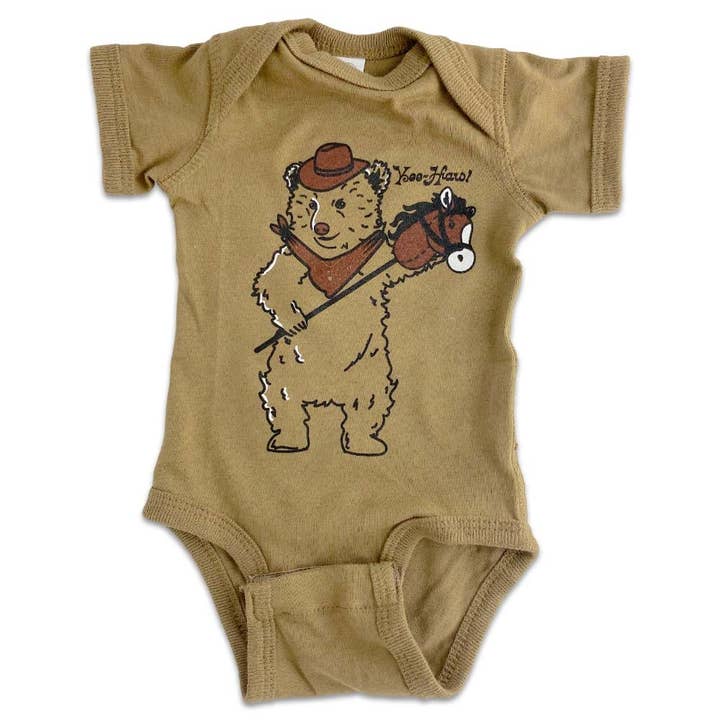 Cowboy Bear Onesie for wholesale by BarbacoApparel