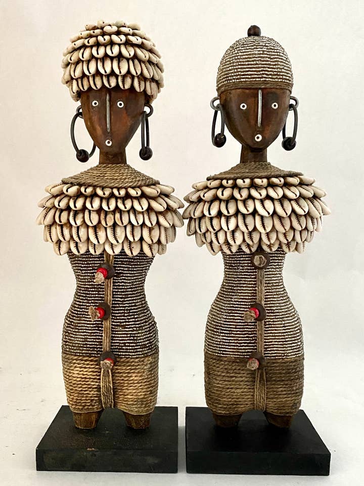 Carved Wooden Doll (11.8 in) DSF30S for wholesale by Terracotta Grey