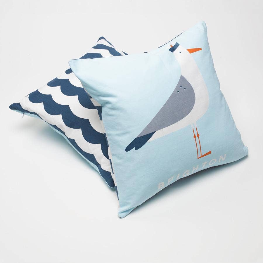 Evermade - Wholesale Throw/Decorative Pillow - Brighton Seagull Cushion2