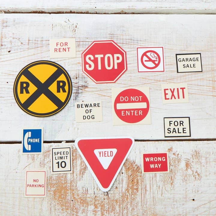 Signs for Train Sets and Miniature Displays - Select Sign for wholesale by Factory Direct Craft