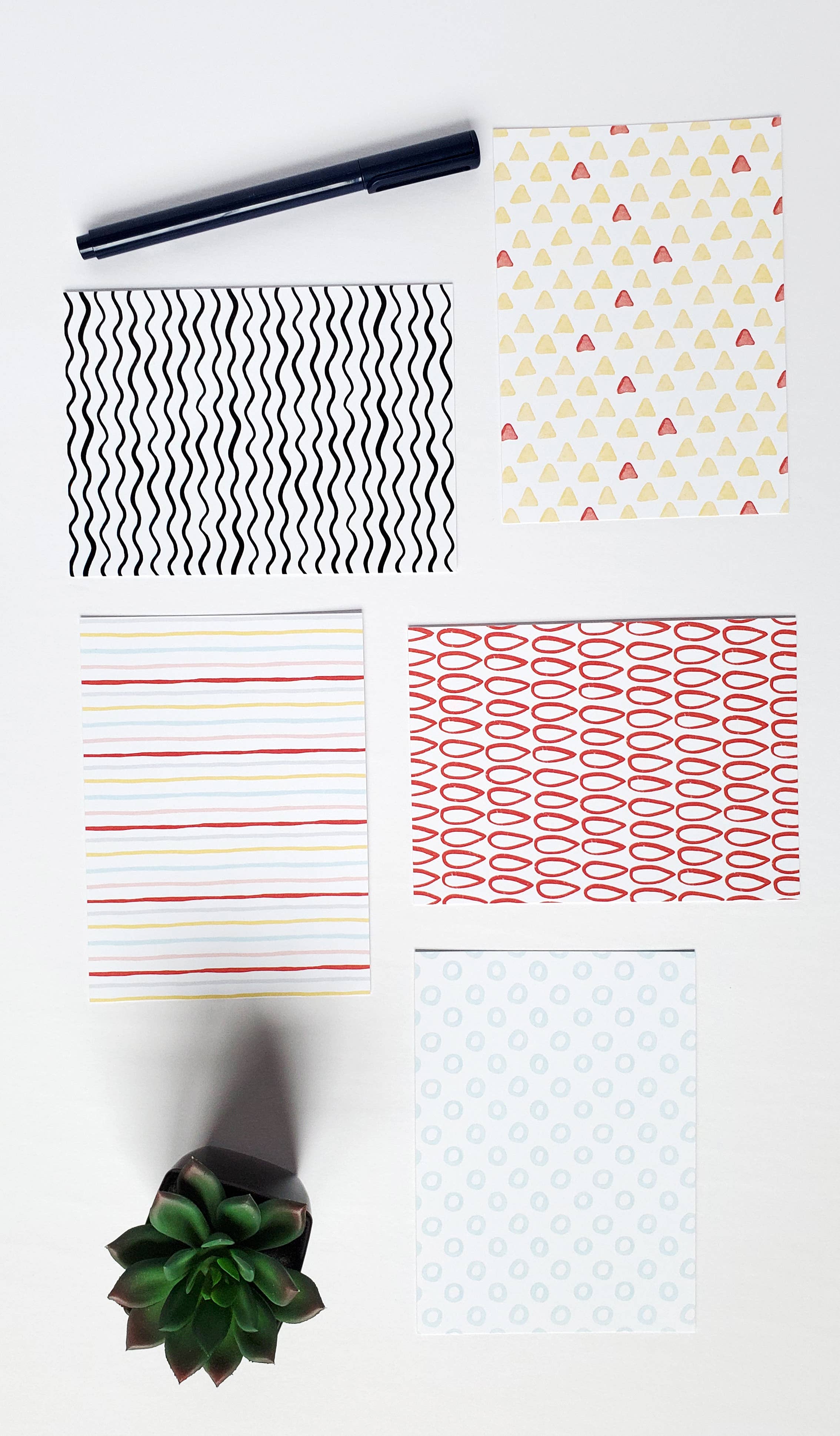 Lucky Dog Design Co. - Wholesale Stationery/Notecard Set - On Repeat Mini Card Set (Set of 10)9