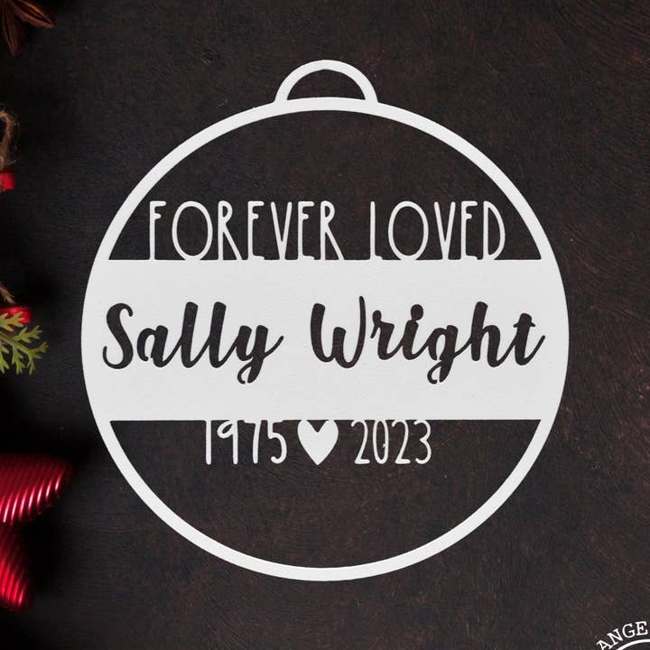 Special Offer Personalized Memorial Ornament - In Memory Ornaments Personalized for wholesale by Rusted Orange Craftworks Co.