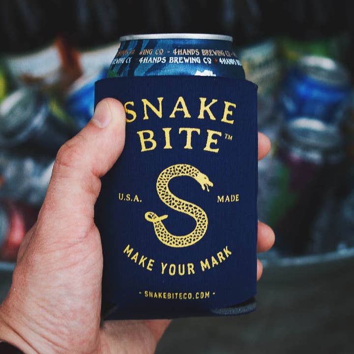 Snake Bite Brand Coozie for wholesale by Snake Bite Co.