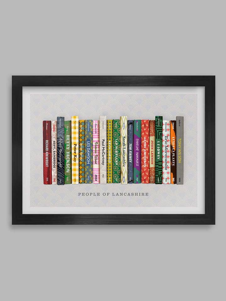 Mensen van Lancashire - Posterafdruk voor wholesale door The Northern Line