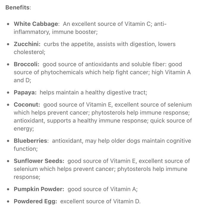 Anderson's Natural Pet - Wholesale Pet food – Dog - Produce Base Mix/Topper - Telluride Blend2