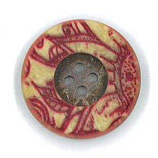 BOTÃO DE IMPRESSÃO ÉTNICA DEIXA 28L (18 mm) 4 FUROS por atacado de NEMARK