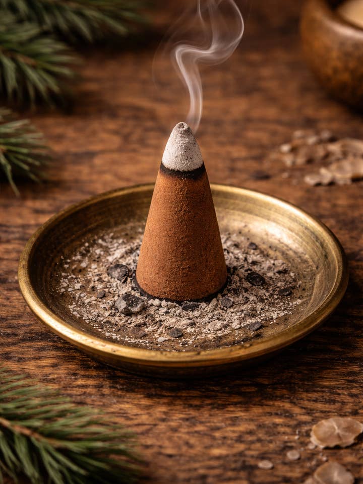 Røgelseskegler – 2" Trækul (10 stk.) for engroshandel hos Saltroot Apothecary