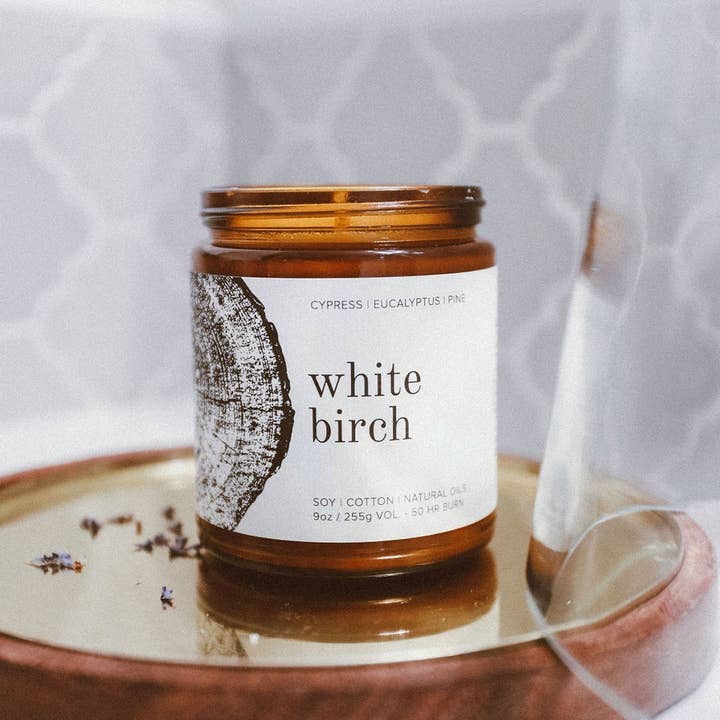 Broken Top Brands - Wholesale Jar/Filled Candle - White Birch 9oz Soy Candle2