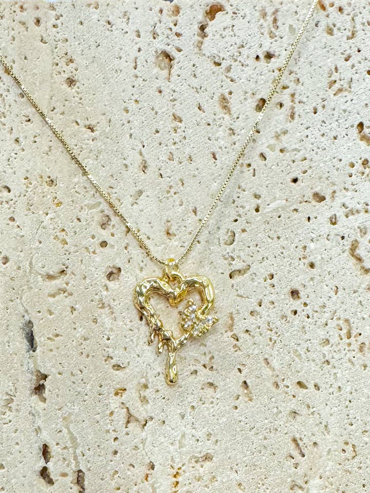 Melt My Heart Necklace for wholesale by HelloSimple Jewelry