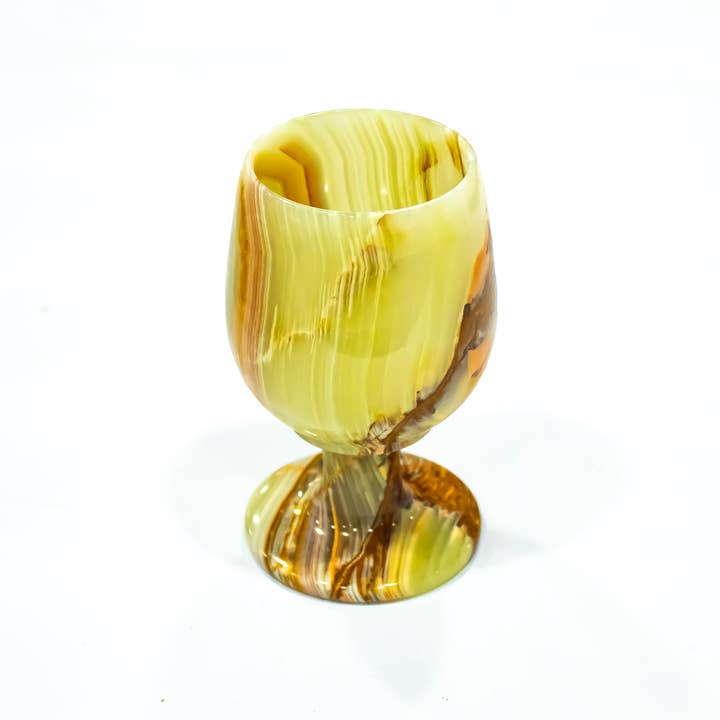 Quasar Gems USA - Wholesale Decorative Tabletop Object - Onyx Goblet 3x5 inches