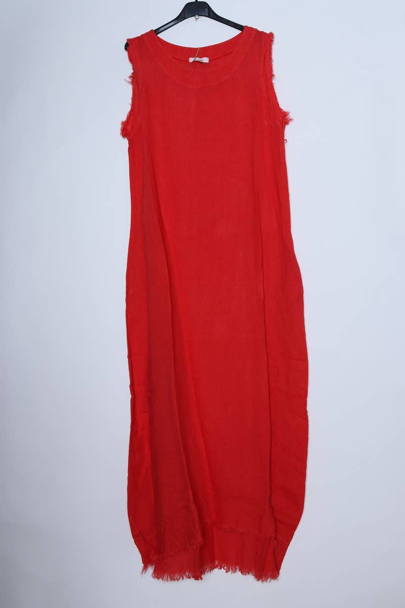 LÉA & LUC - Vendita all'ingrosso Vestito - Donna - Abiti lunghi senza maniche in lino 100% REF.431810