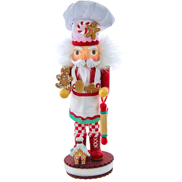 15"HOLLYWOOD GINGERBREAD CHEF NUTCRACKER for wholesale by Kurt S. Adler, Inc.