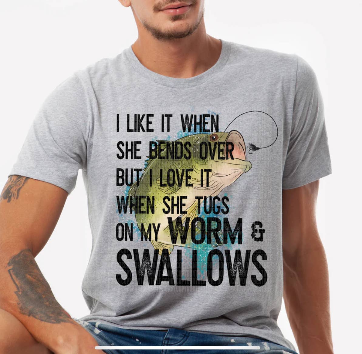 Farm Life Crafting - Vente T-shirt sérigraphié – homme - J'adore quand elle se penche sur un t-shirt0