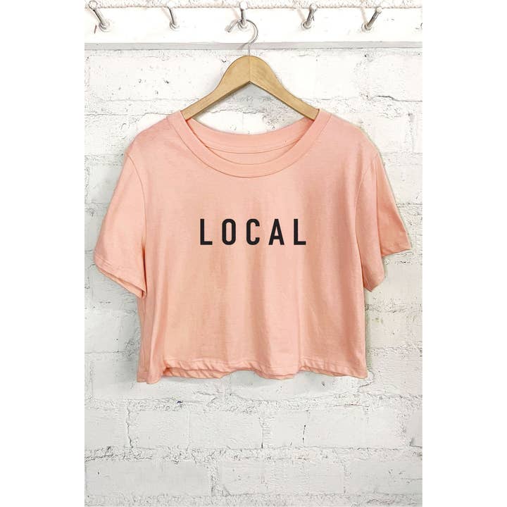 LOCAL GRAPHIC SHORT CROP TOP and other Purchase Wholesale custom crop tops. Free Returns & Net 60 Terms on Faire trending on Faire.
