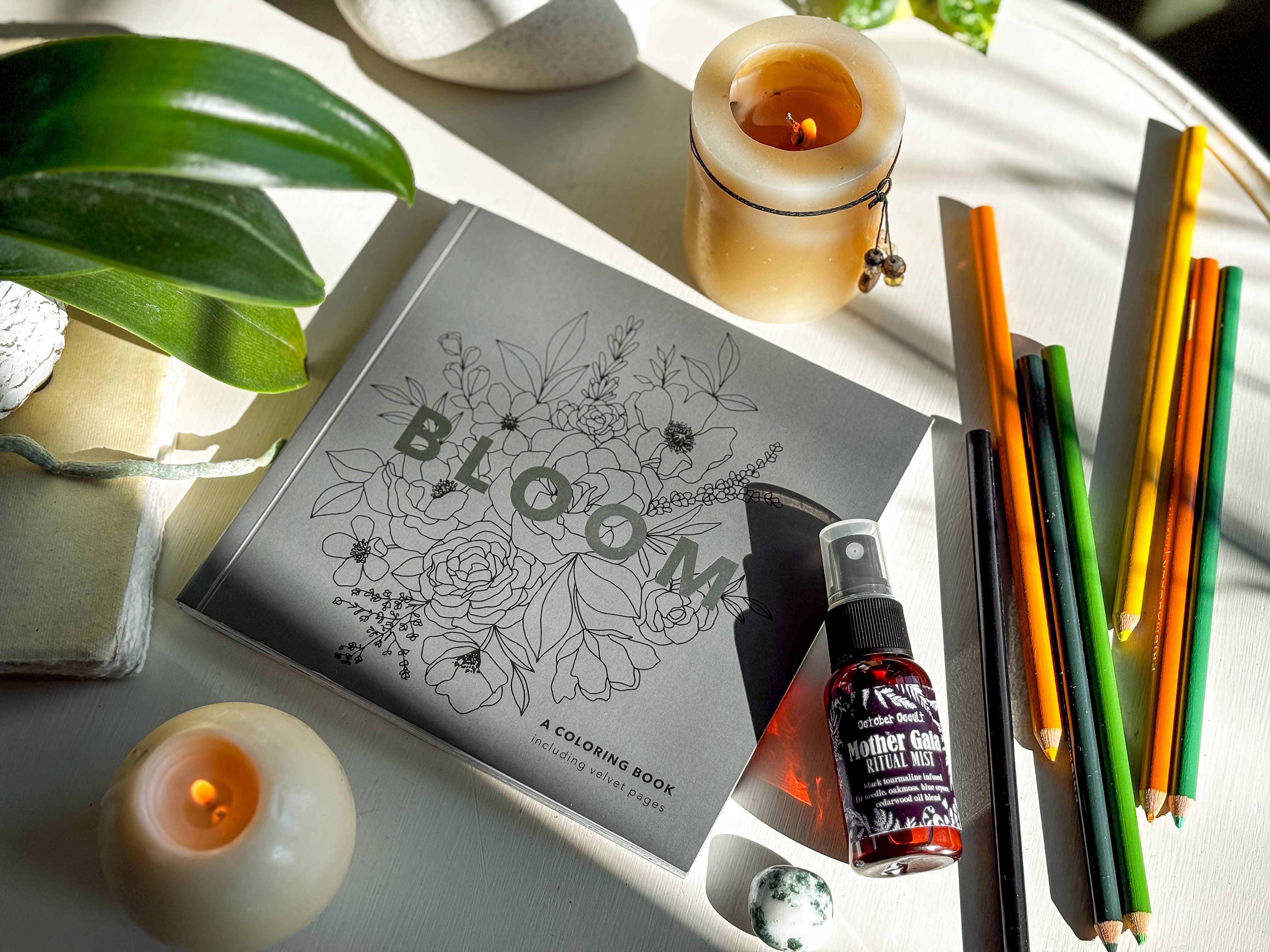 Goddess Provisions - Wholesale Colouring and activity book – adult - 30 page Bloom Mini Floral Adult Coloring Book6