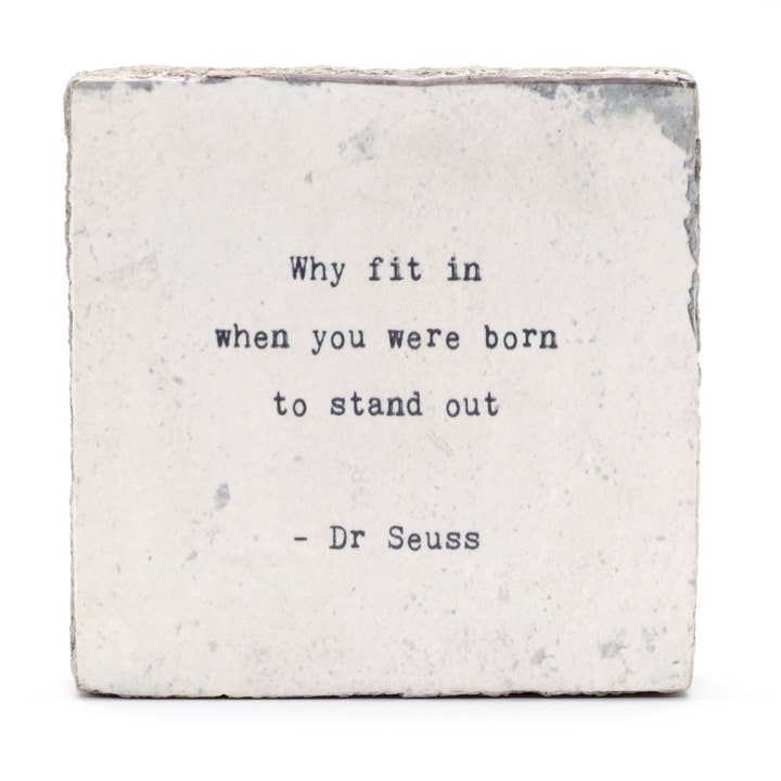 Art Block - Little Gem - Why Fit In for wholesale by Cedar Mountain Studios