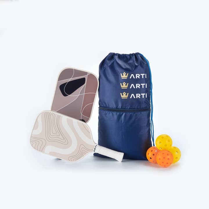 ARTI Fiberglass "Sandstorm" Pickleball Paddle Set for wholesale by ARTI