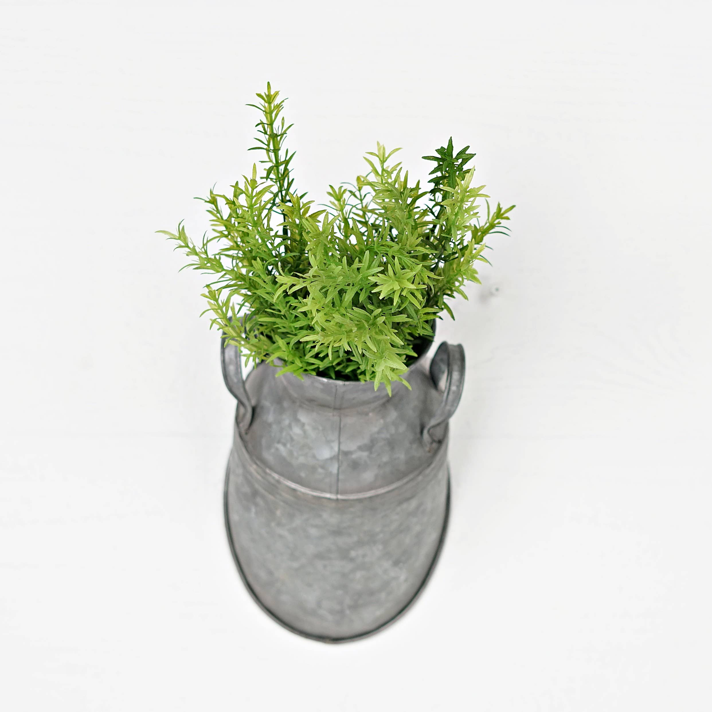 Impressive Enterprises, Inc. - Wholesale Decorative Jar - M10358- 9.25" x 5.5" Metal Tin Half Milk Jar-2