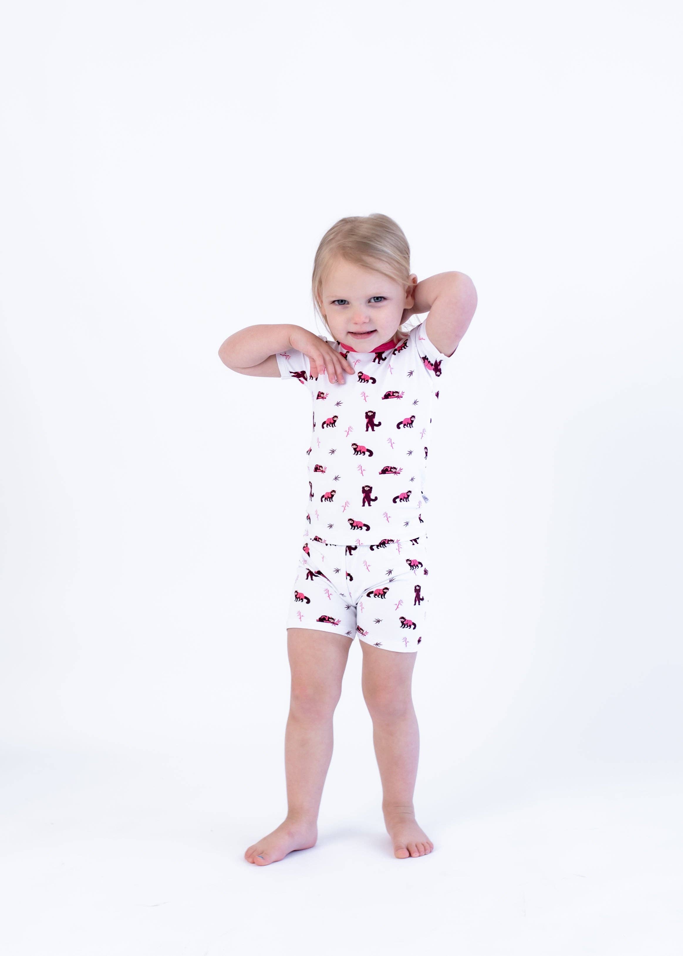 Bubble Baby - Wholesale Sleepwear Set - Kids - Red Panda | Short Sleeve Pajamas7