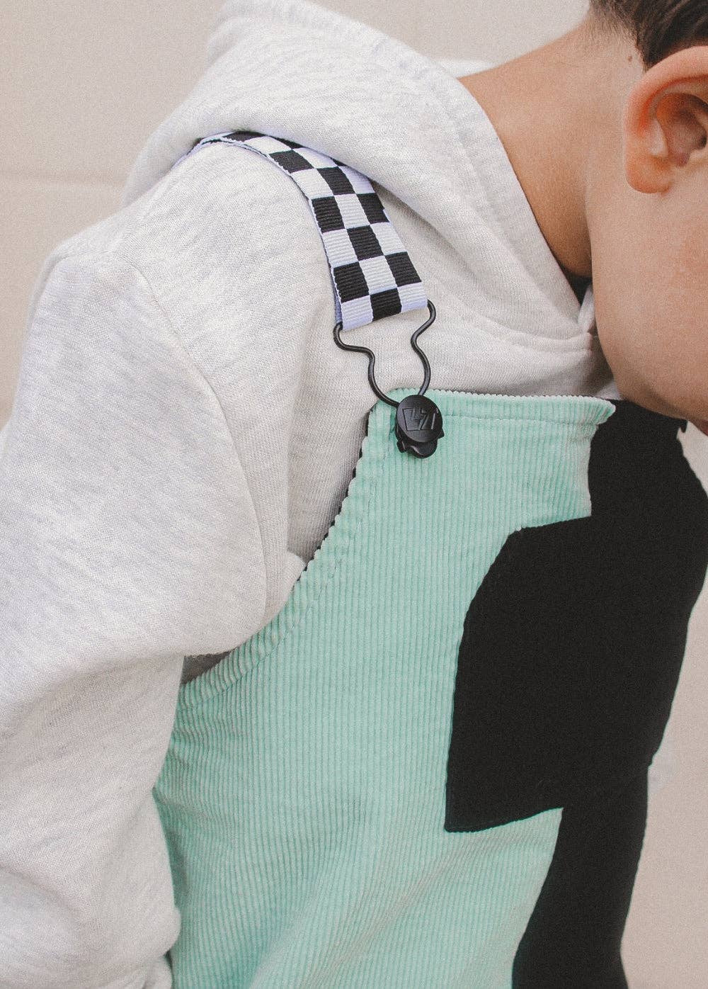 Little Trouble - Wholesale Overalls - Kids - Colorblock Mint Overalls1